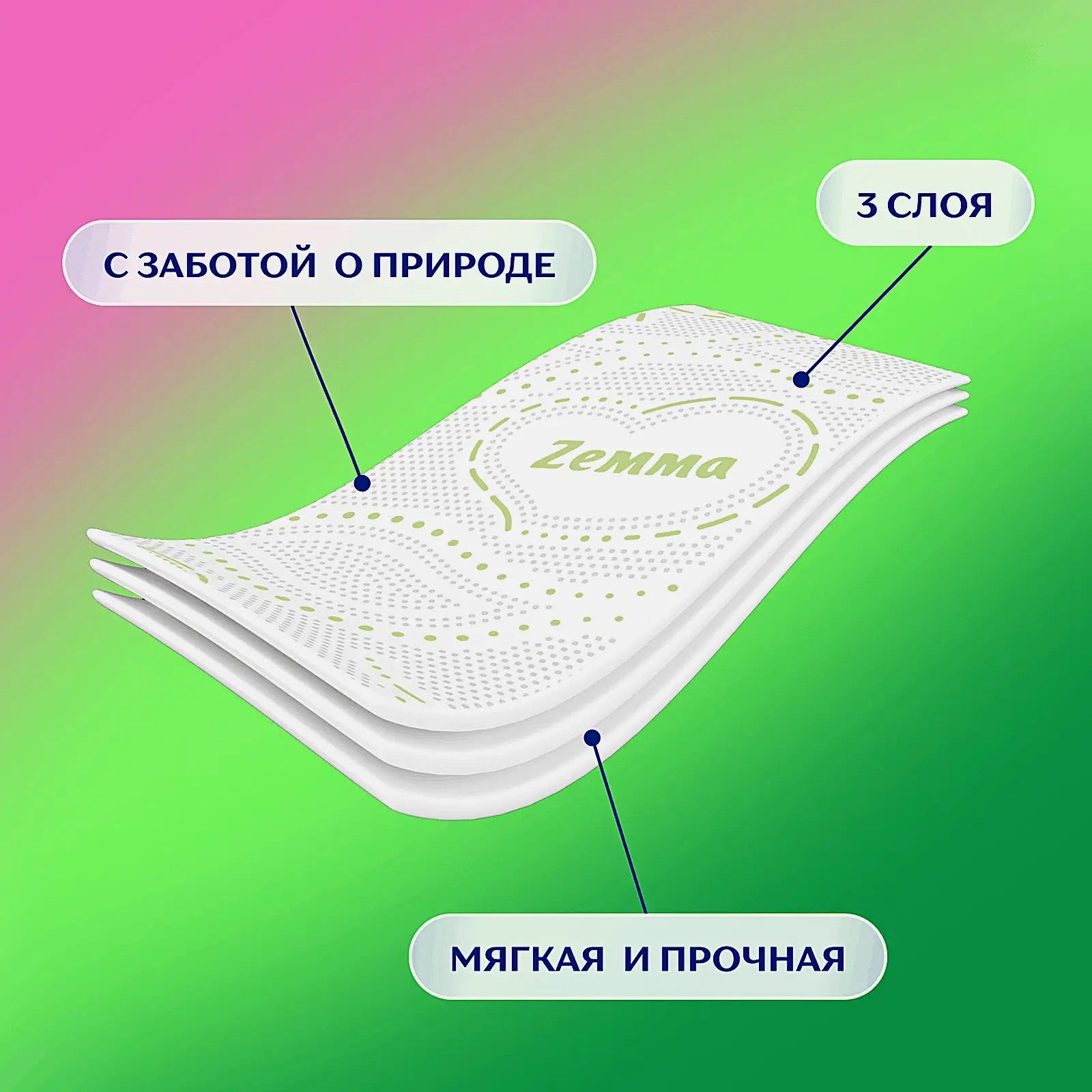 Туалетная бумага Арома Natural Comfort Zemma 12 рулонов 3 слоя - фото 4