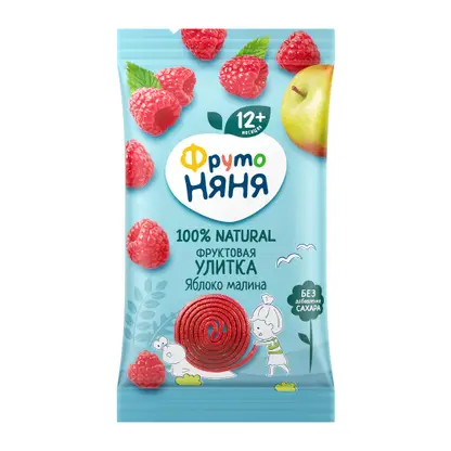 Изображение товара Фруктовая улитка Яблоко-малина Фрутоняня 15г