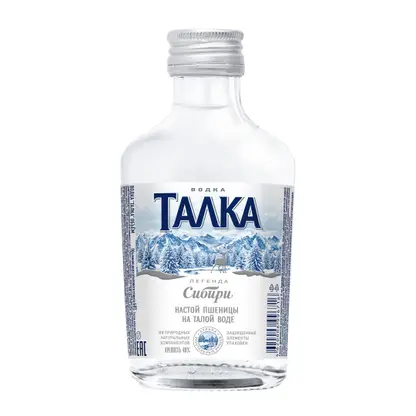 Изображение товара Водка Талка 40% 100мл - натуральный российский напиток для ценителей