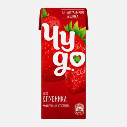 Коктейль молочный Чудо со вкусом Клубника 2% 210г