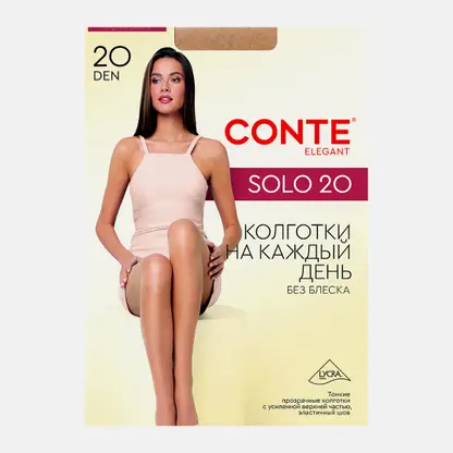 Женские колготки Solo Conte бронзовые 20 den р.3