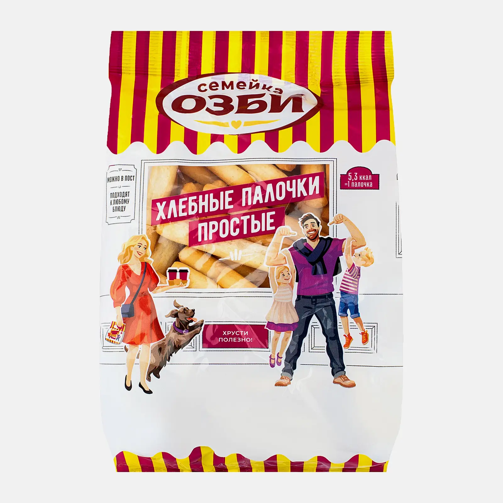 Изображение товара Хлебные палочки простые Семейка Озби 150г