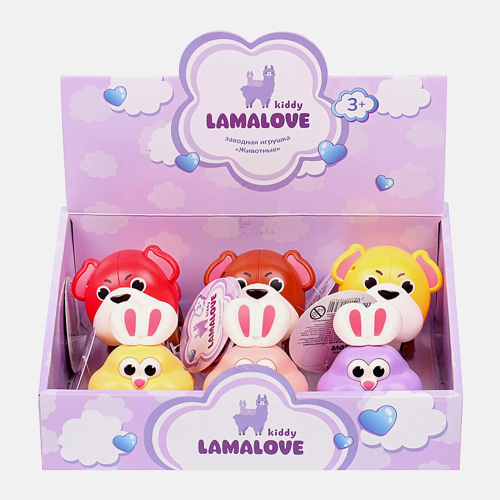 Заводная игрушка Животные Kiddy Lamalove 8см в ассортименте