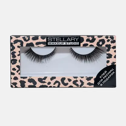 Накладные ресницы с клеем Supermodel 1 пара Stellary