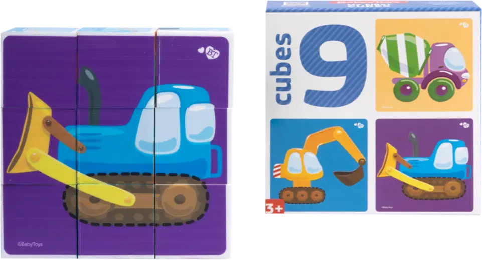Кубики Baby Toys Тридевятое Царство 9шт в ассортименте