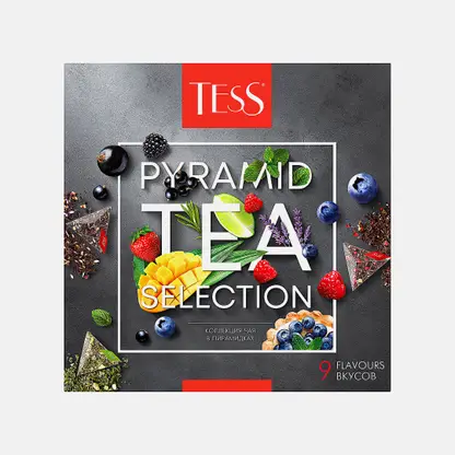 Коллекция чая Tess в пирамидках 9 вкусов 45пир