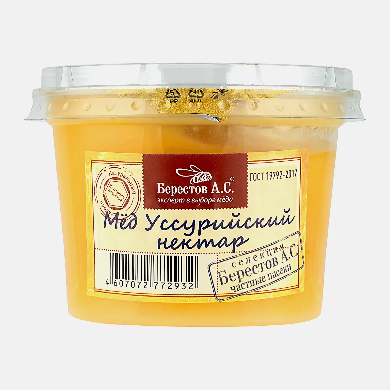 Изображение товара Мед Берестов А.С. Уссурийский нектар 360г натуральный цветочный