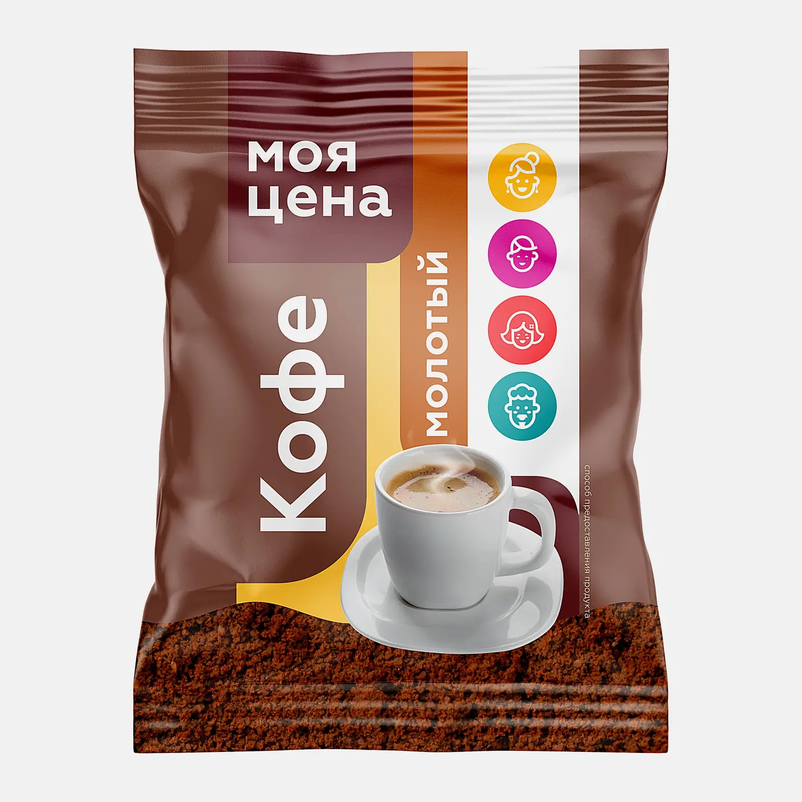 Кофе молотый натуральный Моя цена 100г в ассортименте - фото 2