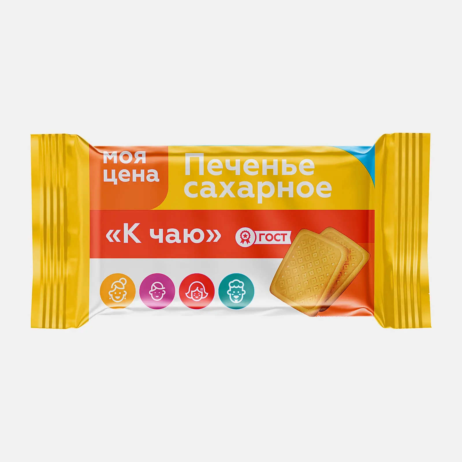 Изображение товара Печенье сахарное к чаю Моя цена 225г