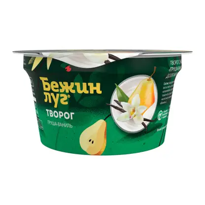 Изображение товара Творог Бежин Луг Груша-ваниль мягкий 4.2% 130г