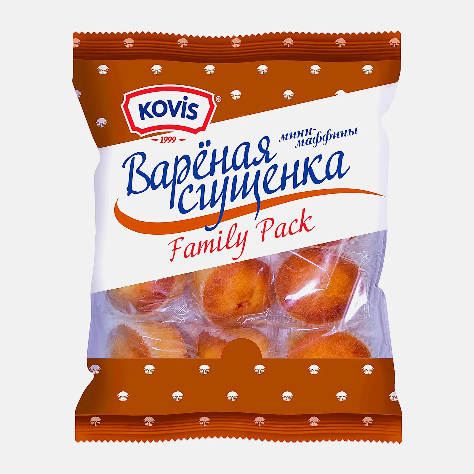 Мини-маффины с варёной сгущенкой Kovis 470г