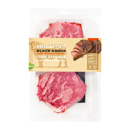 Изображение товара Стейк Мираторг Black Angus Паризьен из говядины 290г