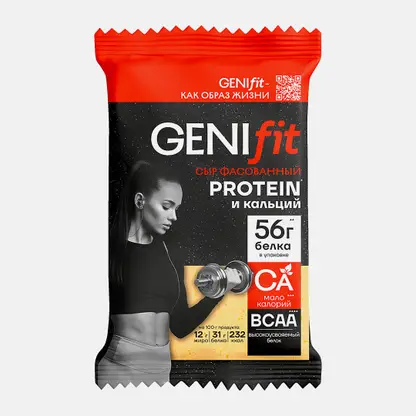 Полутвердый сыр с протеином Genifit 25% 180г