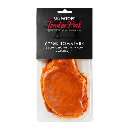 Изображение товара Стейк Мираторг Tender Pork Томагавк в томатно-чесночном маринаде 360г