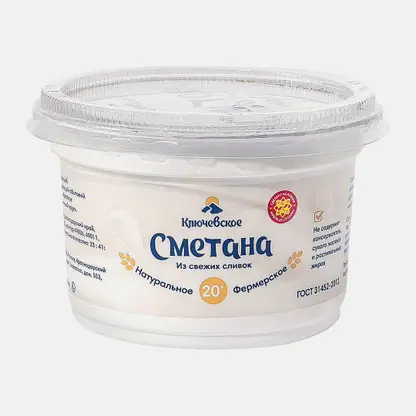 Сметана Ключевское 20% 180г