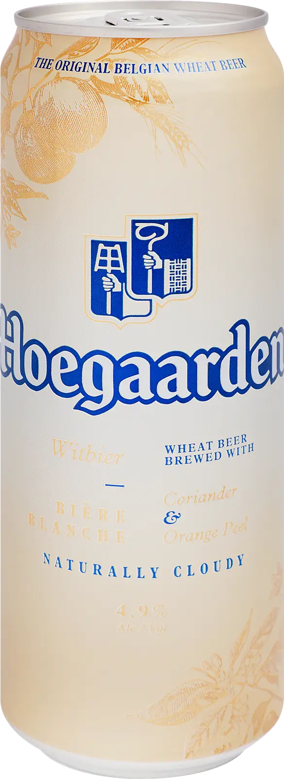 Изображение товара Пивной напиток Hoegaarden белый светлый нефильтрованный 4.9% 450 мл