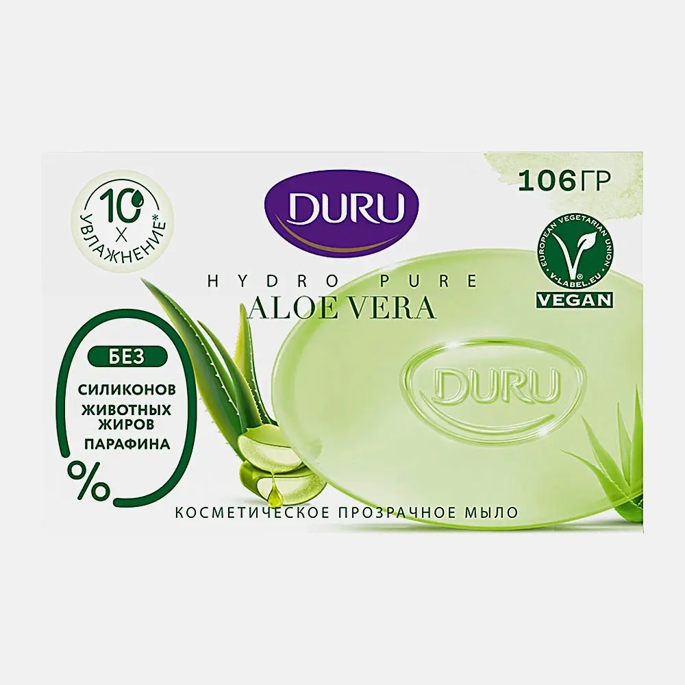 Мыло туалетное Duru Hydro Pure Aloe Vera 106г