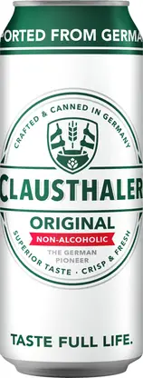 Пиво Clausthaler светлое фильтрованное пастеризованное безалкогольное 0.5% 500мл
