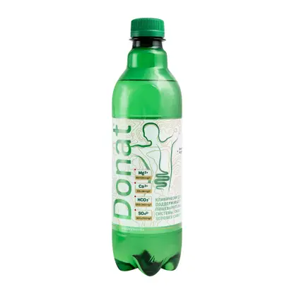 Изображение товара Вода Donat Mg минеральная лечебно-столовая газированная 500мл