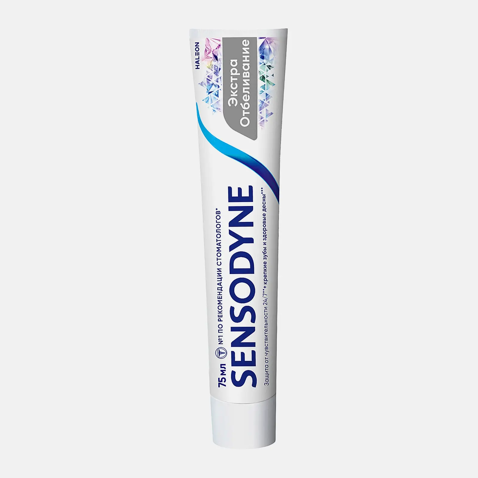 Зубная паста Sensodyne Экстра Отбеливание для чувствительных зубов с фтором 75мл - фото 2 Зубная паста Sensodyne Экстра Отбеливание для чувствительных зубов с фтором 75мл - фото 2