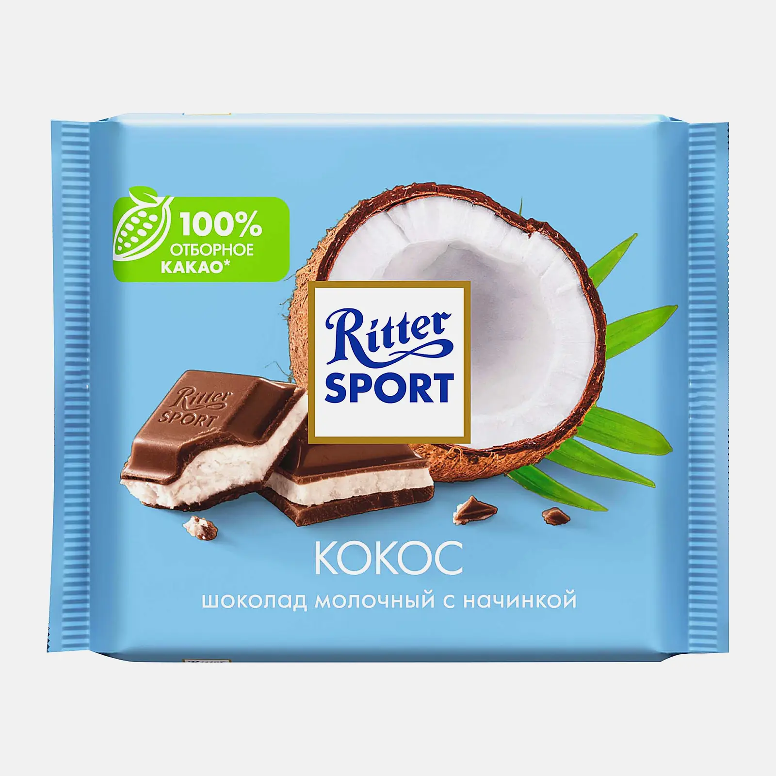Изображение товара Молочный шоколад Ritter Sport с кокосом 100г
