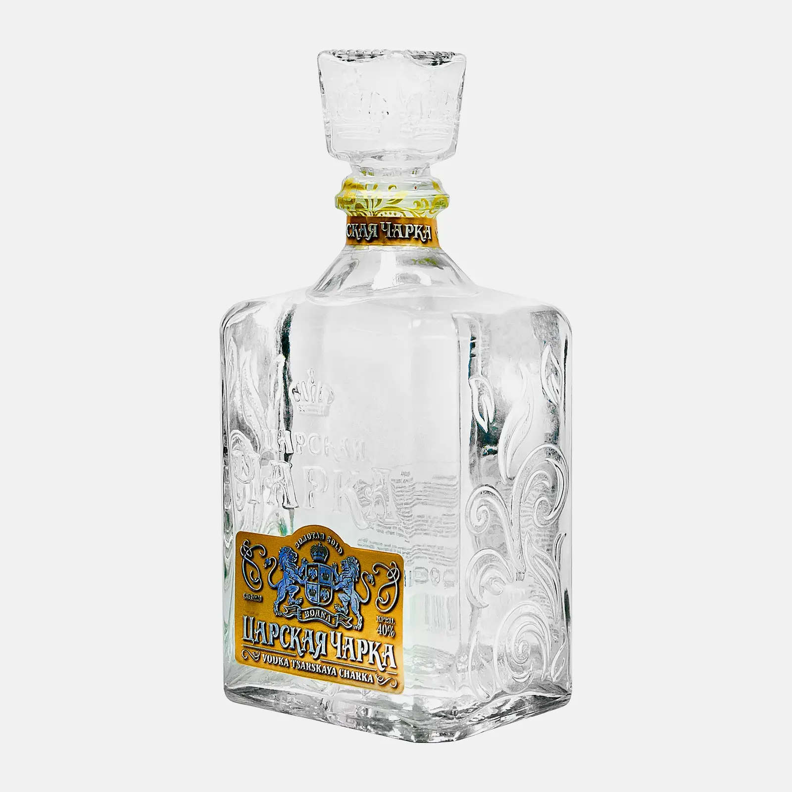 Водка Царская чарка 40% 1л