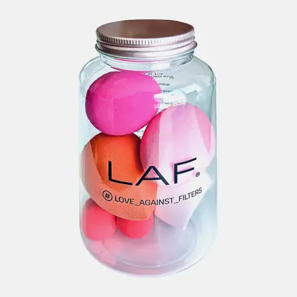 Спонжи для макияжа LAF в банке 7шт
