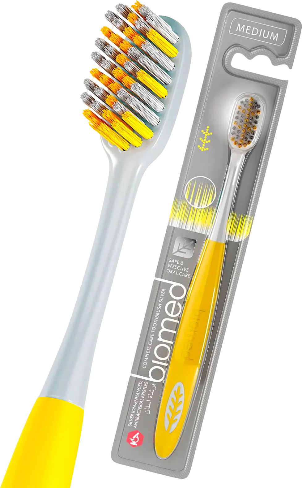 Зубная щетка Biomed Silver Medium средней жесткости в ассортименте