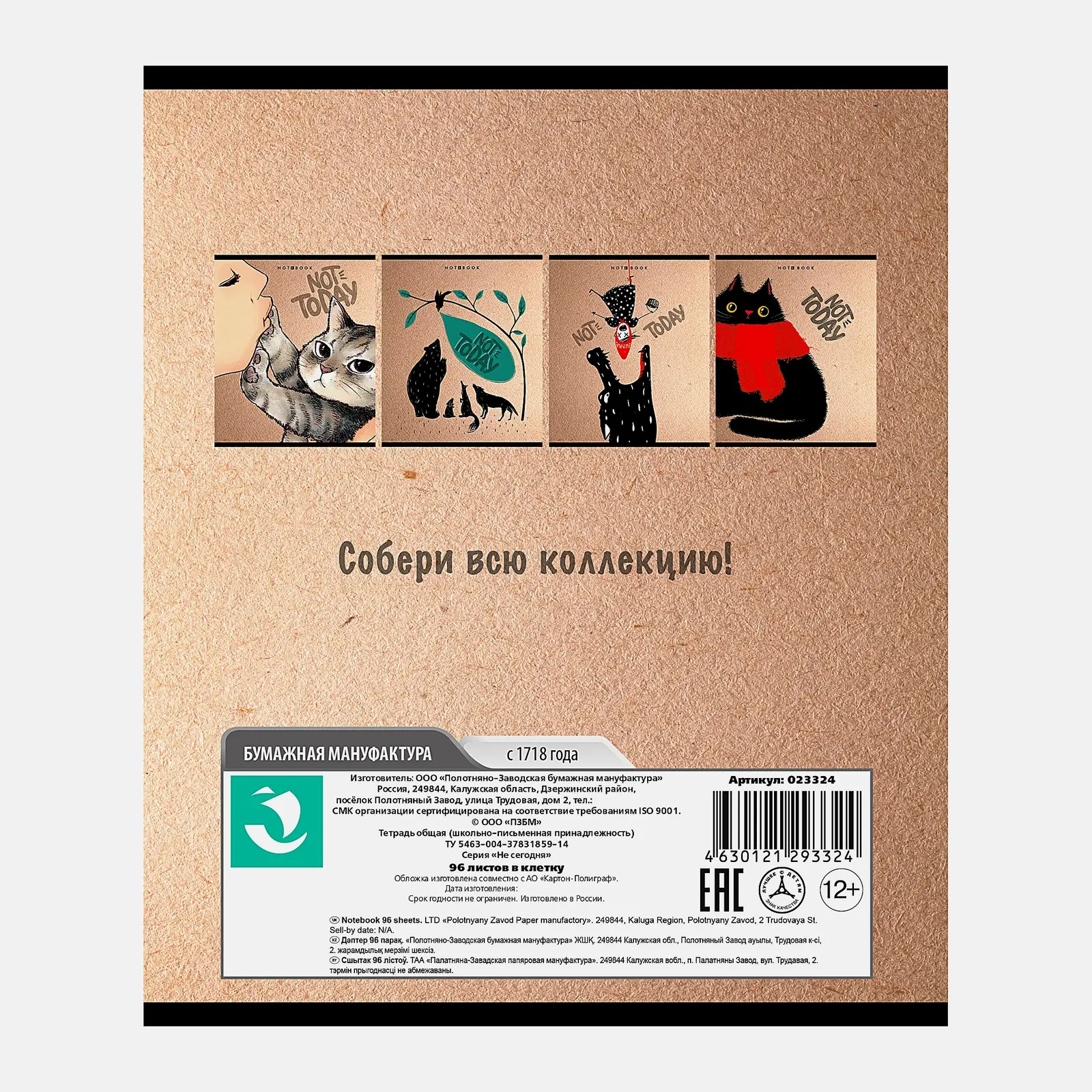Тетрадь ПЗБМ А5 серия Not Today клетка 96л в ассортименте - фото 6