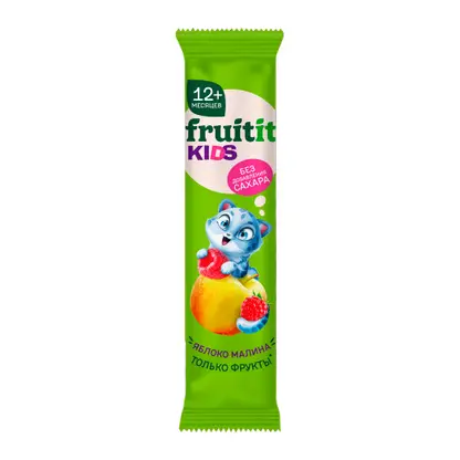 Изображение товара Лента фруктовая яблоко-малина Fruit it Kids 15г Изображение товара Лента фруктовая яблоко-малина Fruit it Kids 15г