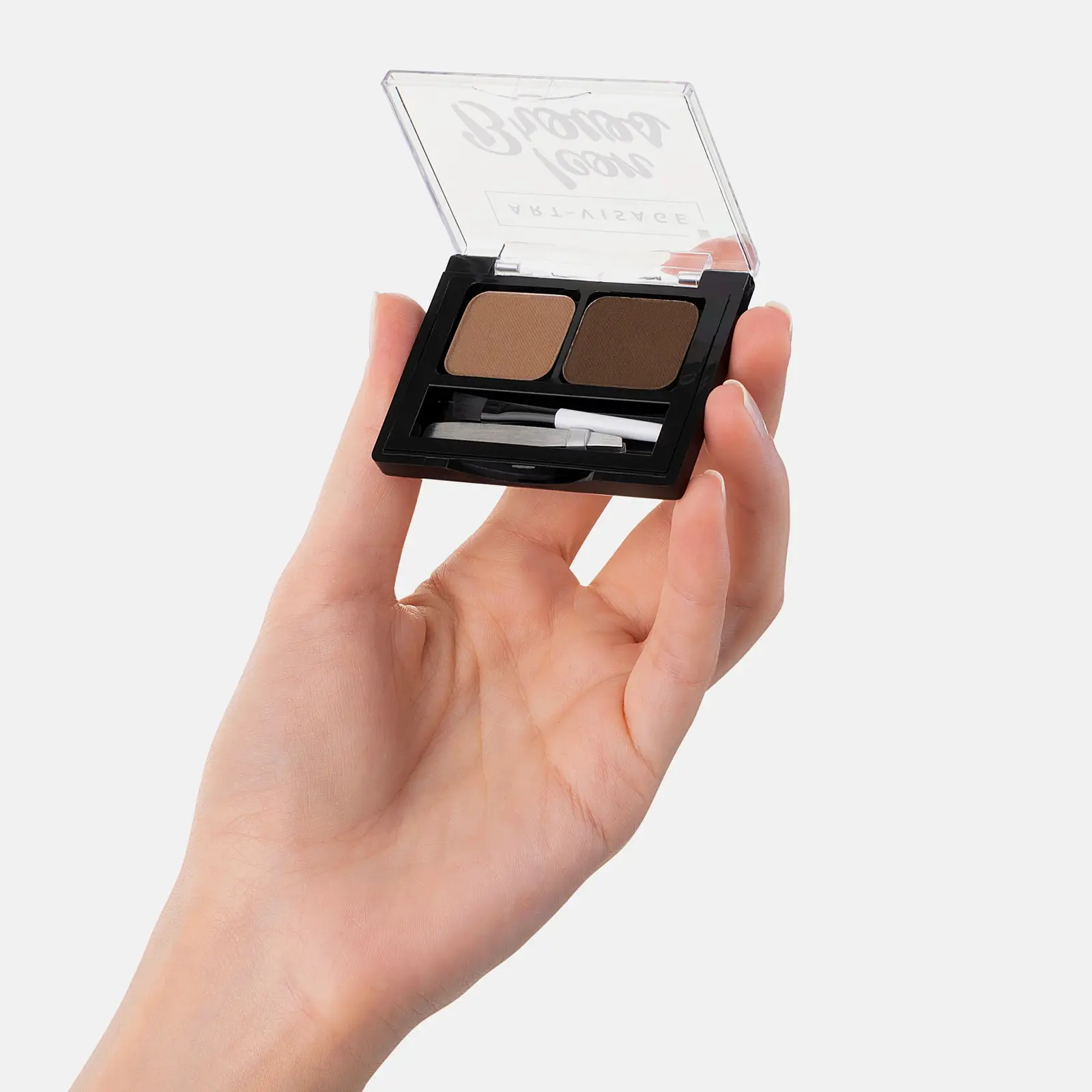 Тени для бровей Art-Visage двойные монохромные тон 102 брюнет