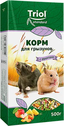 Корм для грызунов с фруктами Triol 500г