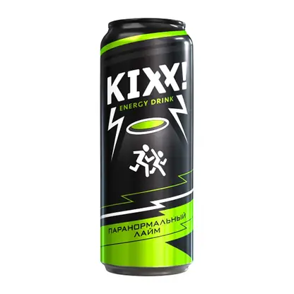 Изображение товара Энергетический напиток Паранормальный лайм Kixx! 450мл