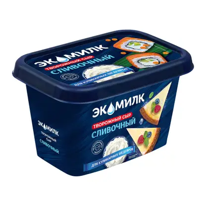 Изображение товара Сыр Экомилк творожный 60% 350г