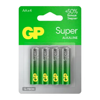 Изображение товара Батарейки GP Super алкалиновые AA 4шт