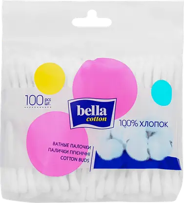 Ватные палочки Bella Cotton 100шт