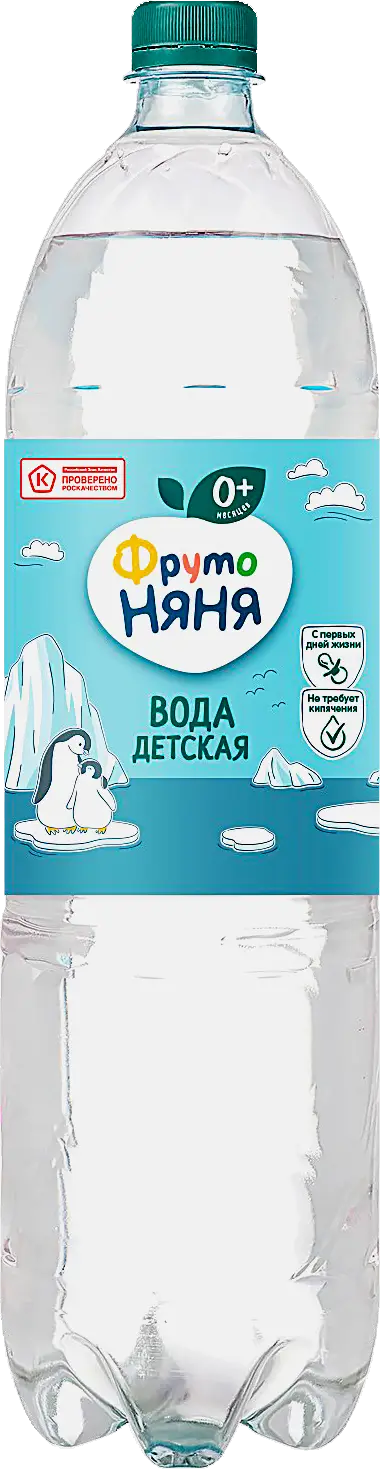 Изображение товара Вода Фрутоняня детская негазированная 1.5л