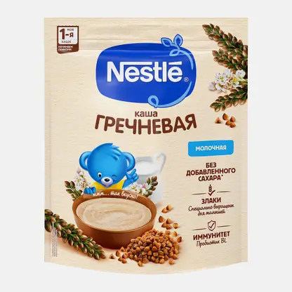 Каша молочная Nestle гречневая с 4 месяцев детская 200г