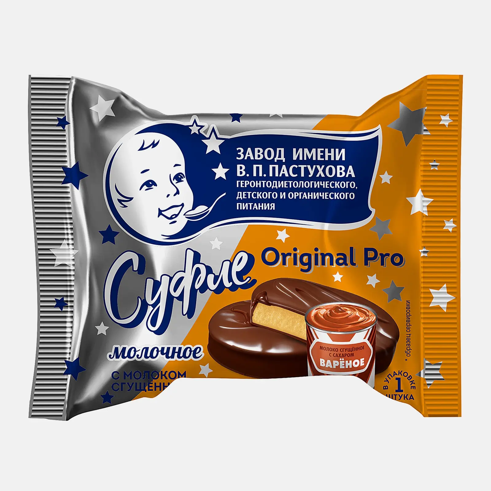 Изображение товара Десерт молочное суфле с вареной сгущенкой в бельгийском шоколаде ЗГДиОП им. В.П. Пастухова Original Pro 30г