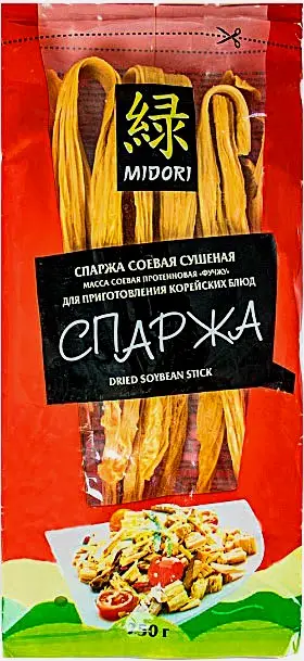 Изображение товара Сухая соевая спаржа Midori 250г для здорового питания и азиатской кухни