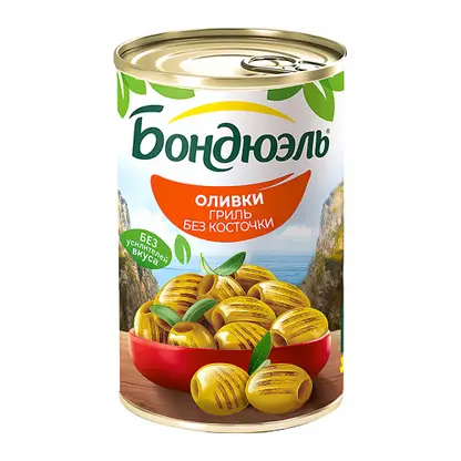 Изображение товара Оливки гриль без косточки Bonduelle 300г качественный продукт для здорового питания
