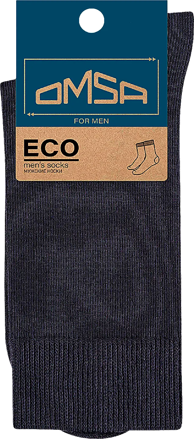 Изображение товара Мужские демисезонные носки Omsa Eco темно-серого цвета размер 41-42