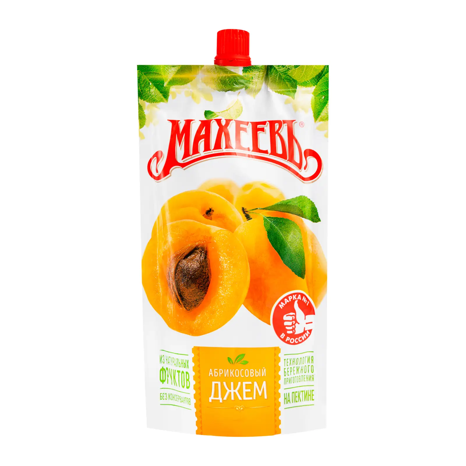 Изображение товара Джем Махеевъ Абрикосовый 300г - натуральное лакомство без косточек