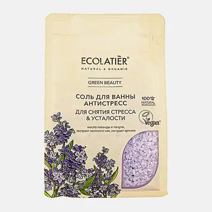 Соль для ванны Антистресс Ecolatier Green Beauty 600г