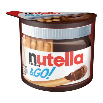 Изображение товара Паста ореховая Nutella с хлебными палочками 52г - вкусное лакомство