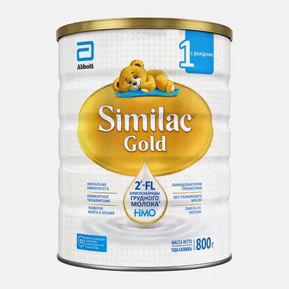 Сухая молочная смесь до 6 месяцев Similac Gold 1 800г