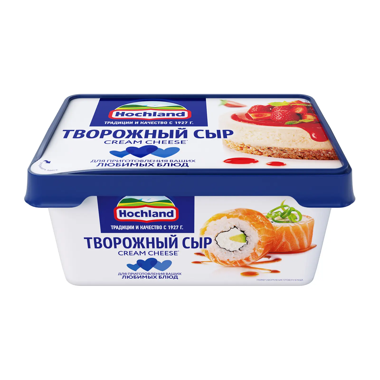Изображение товара Сыр творожный Hochland для кулинарии 65% 400 г мягкий и универсальный