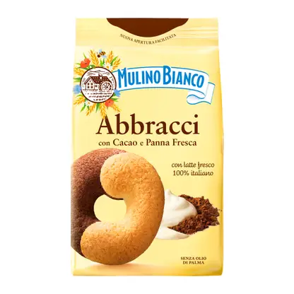 Изображение товара Печенье  с какао и сливками Mulino Bianco Abbracci 350г