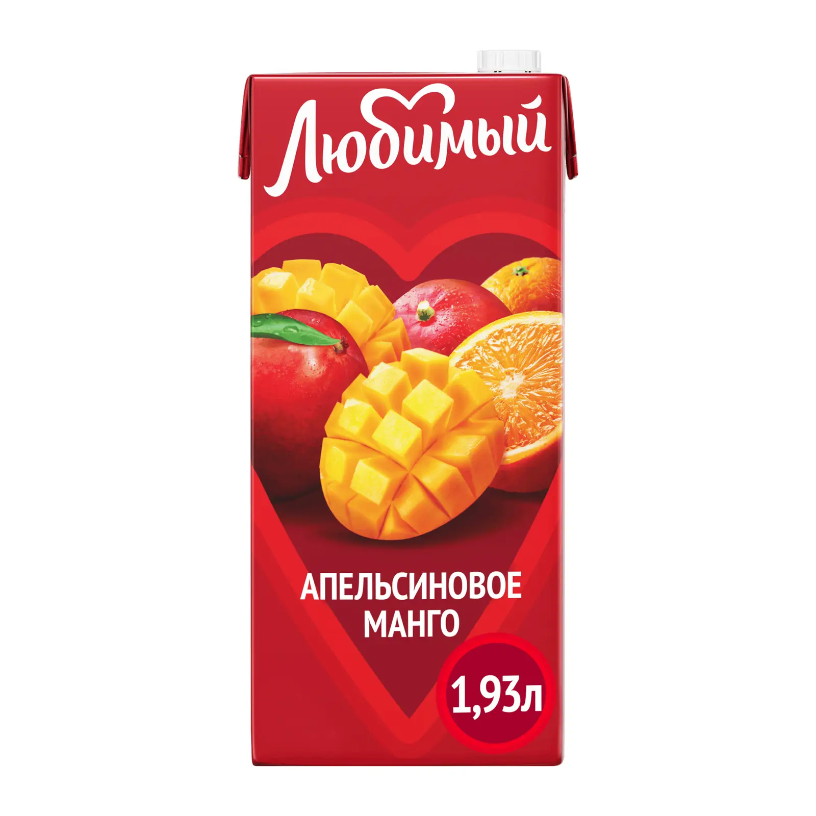 Изображение товара Напиток Любимый Апельсиновое манго 1.93л
