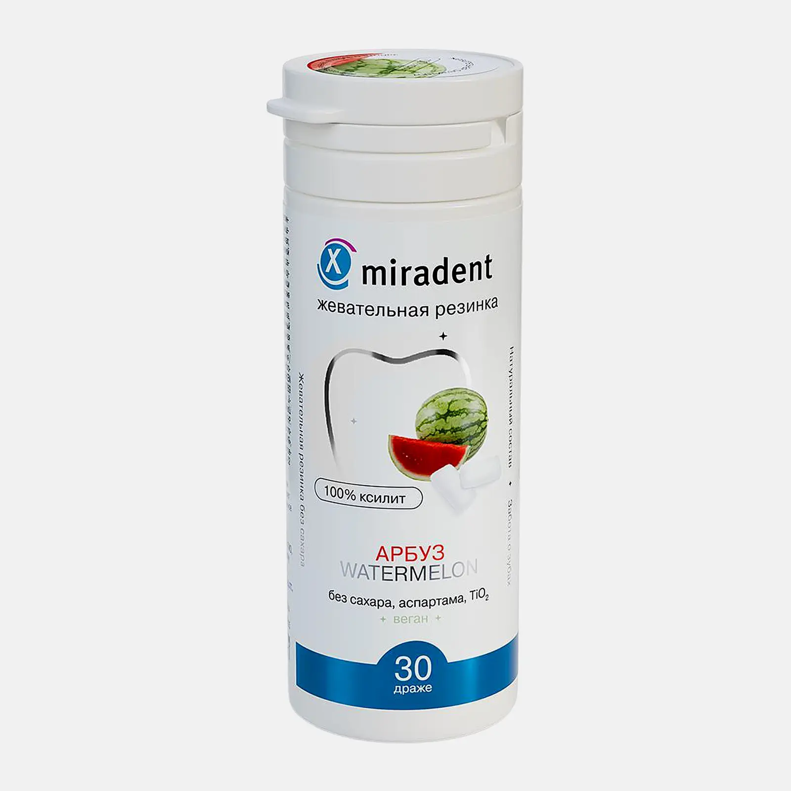 Изображение товара Жевательная резинка Miradent Арбуз с ксилитом